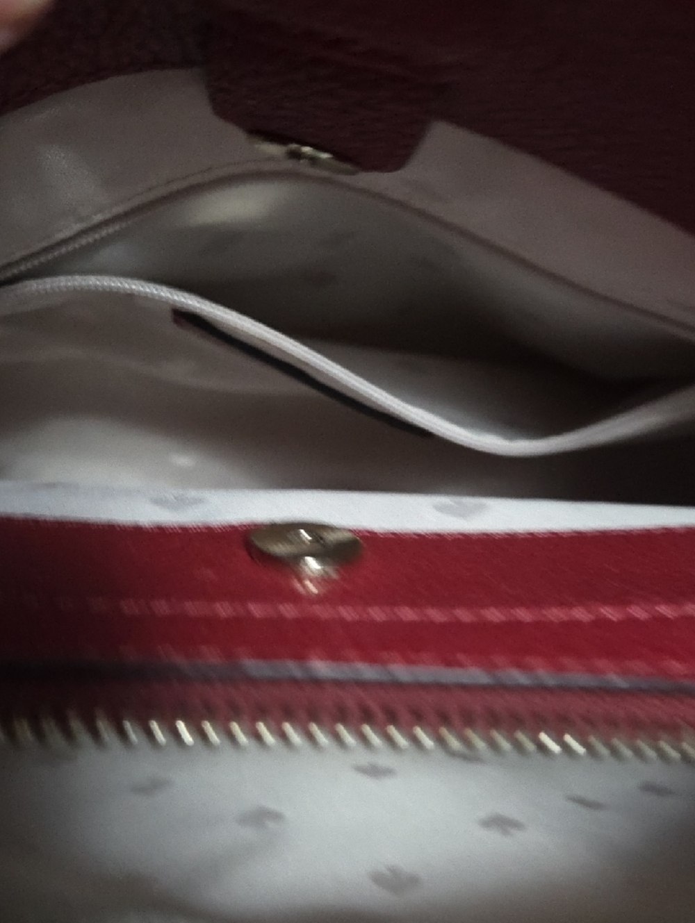 kate spade Rust Red Pebbled Leather Satchel with Matching Zip Wallet - Picture 12 of 15